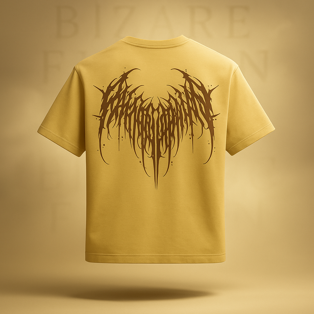 BIZARRE Oversized Tee – Yellow Mayhem