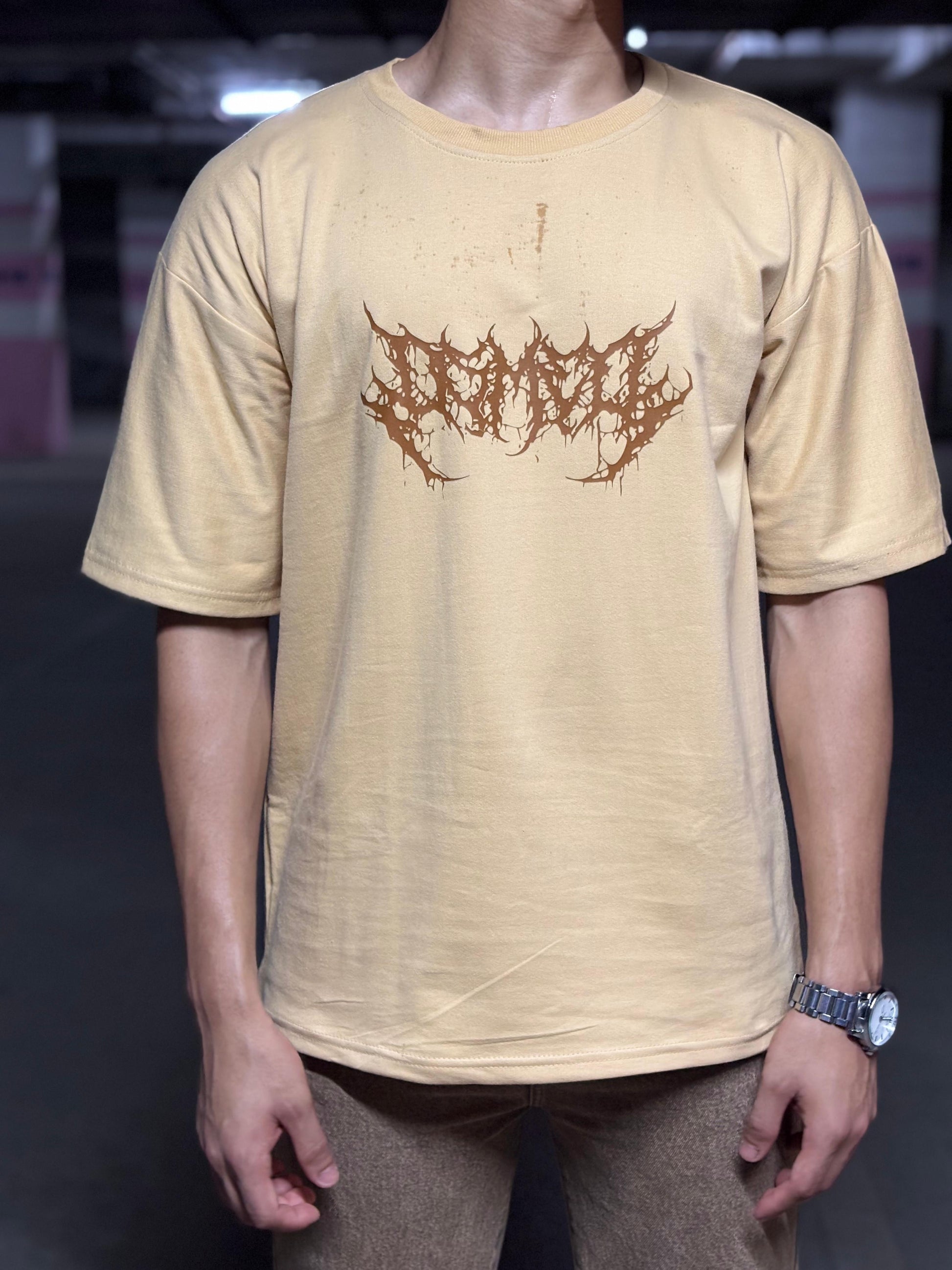 BIZARRE Oversized Tee – Yellow Mayhem