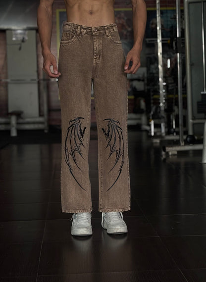 Dragons on Denim. Drip on Repeat Pants