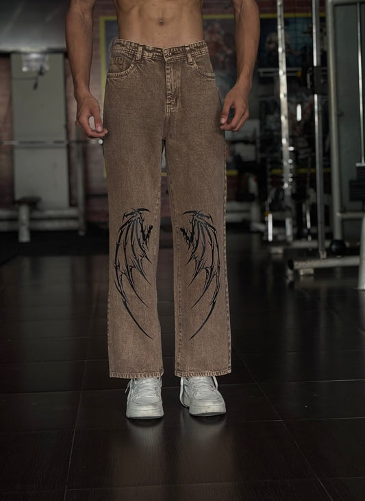 Dragons on Denim. Drip on Repeat Pants