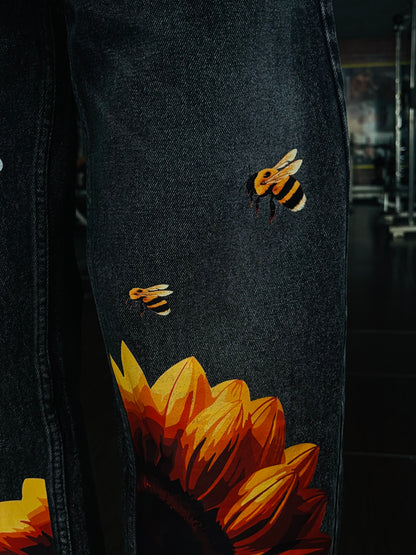 Sunflower Harmony Denim Pants