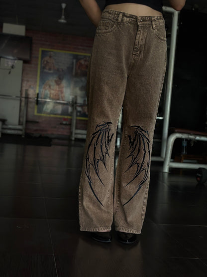 Dragons on Denim. Drip on Repeat Pants