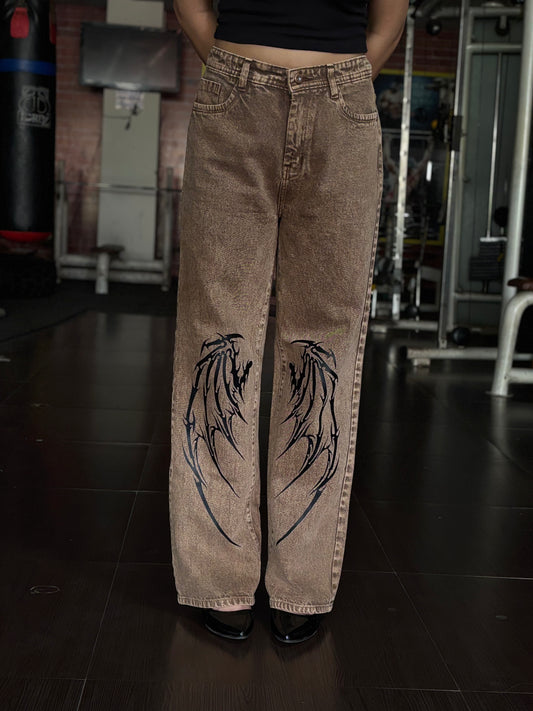 Dragons on Denim. Drip on Repeat Pants