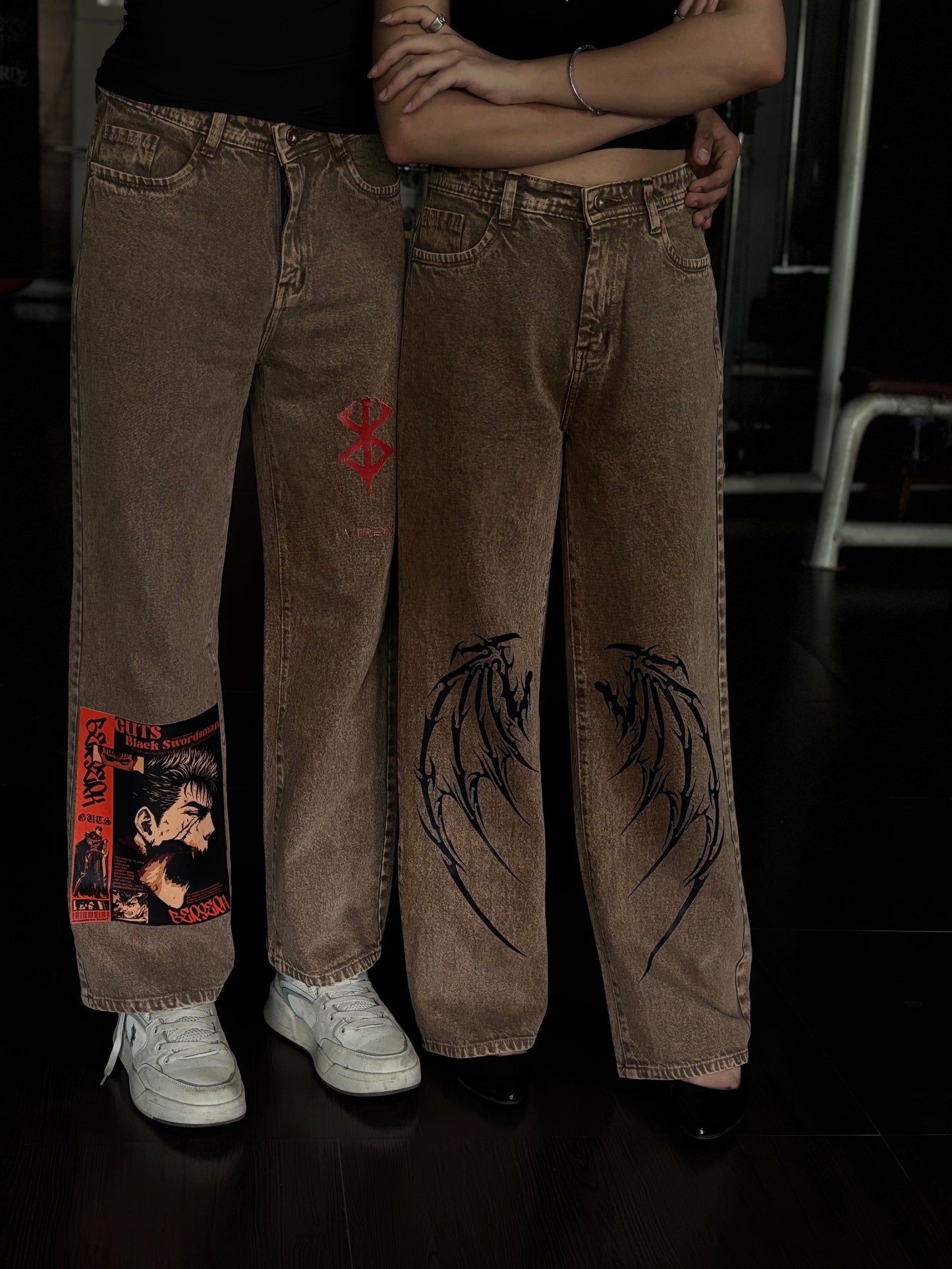 Dragons on Denim. Drip on Repeat Pants