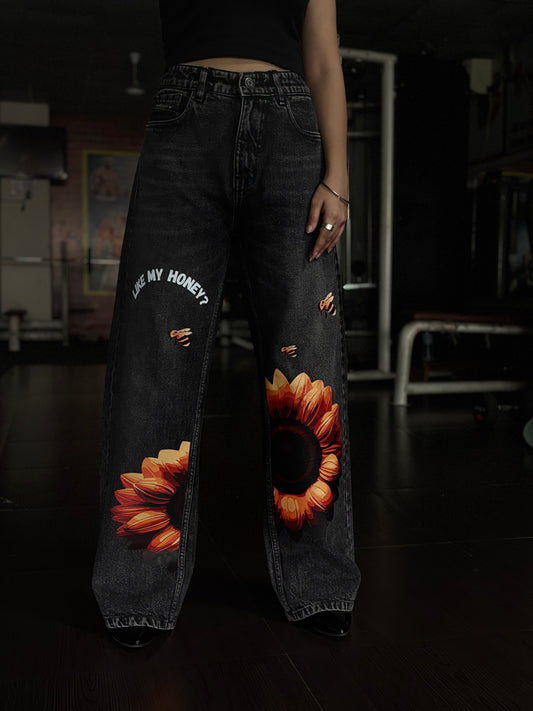 Sunflower Harmony Denim Pants