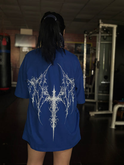 Angel wings gone metal — wear the chaos.