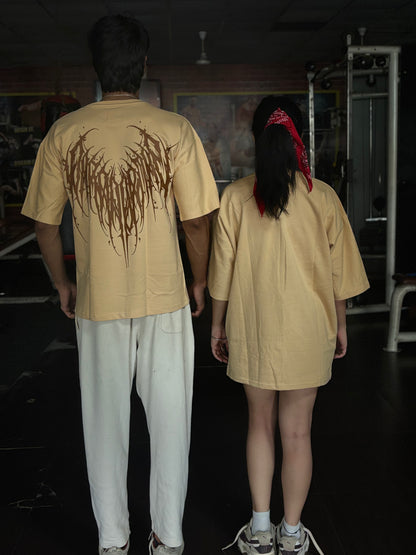 BIZARRE Oversized Tee – Yellow Mayhem